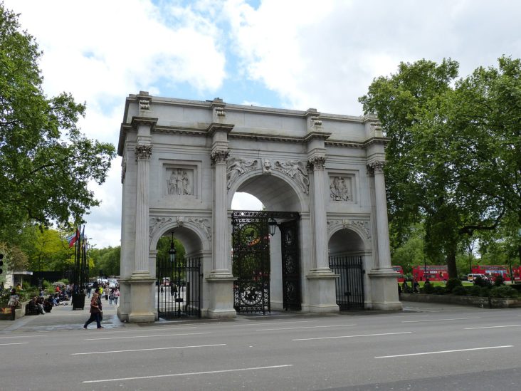 The Marble Arch in London.