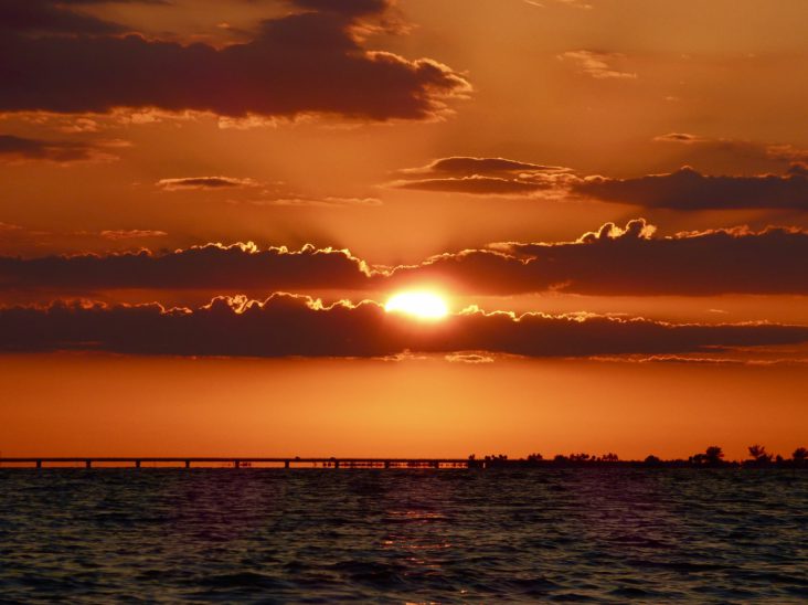 Sunset over Fort Myers Beach