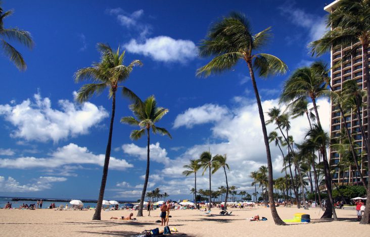 Waikiki Beach in Honolulu.