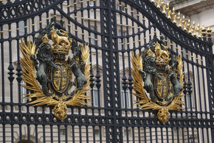 A Buckingham -palota kapuja.