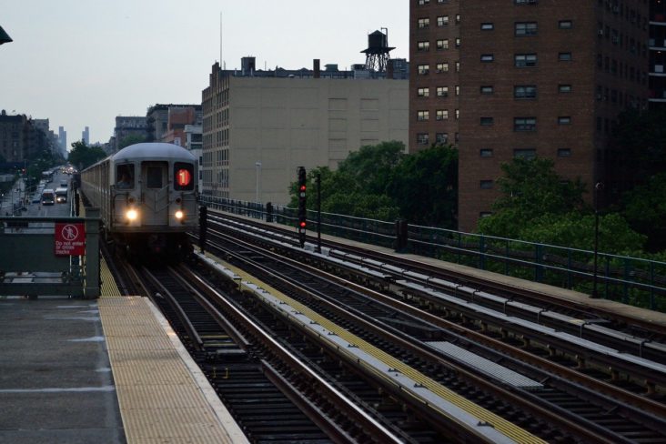 Subway Train in NYC.