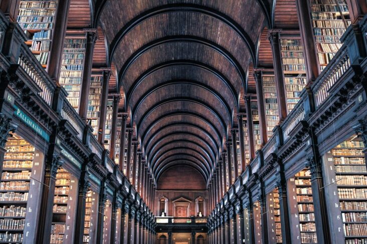 Trinity College Library in Dublin.