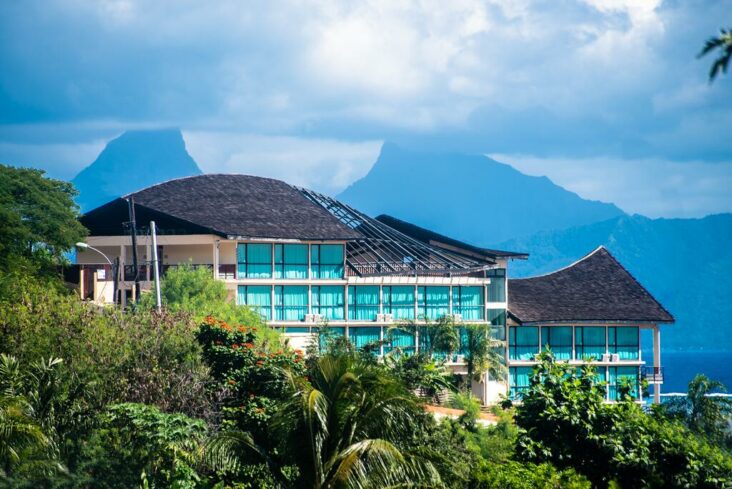 Taiti lidostas motelis, viena no viesnīcām netālu no Papeetes lidostas.