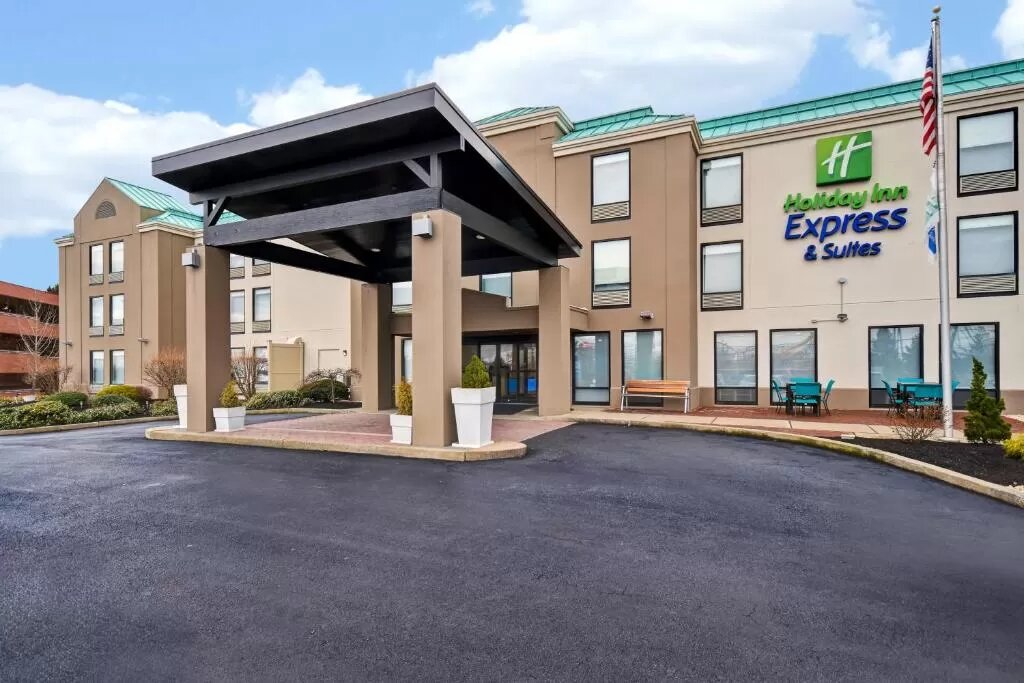 The Holiday Inn Express & Suites Allentown Dorney Park Area, one of the hotels near Cedar Crest College.