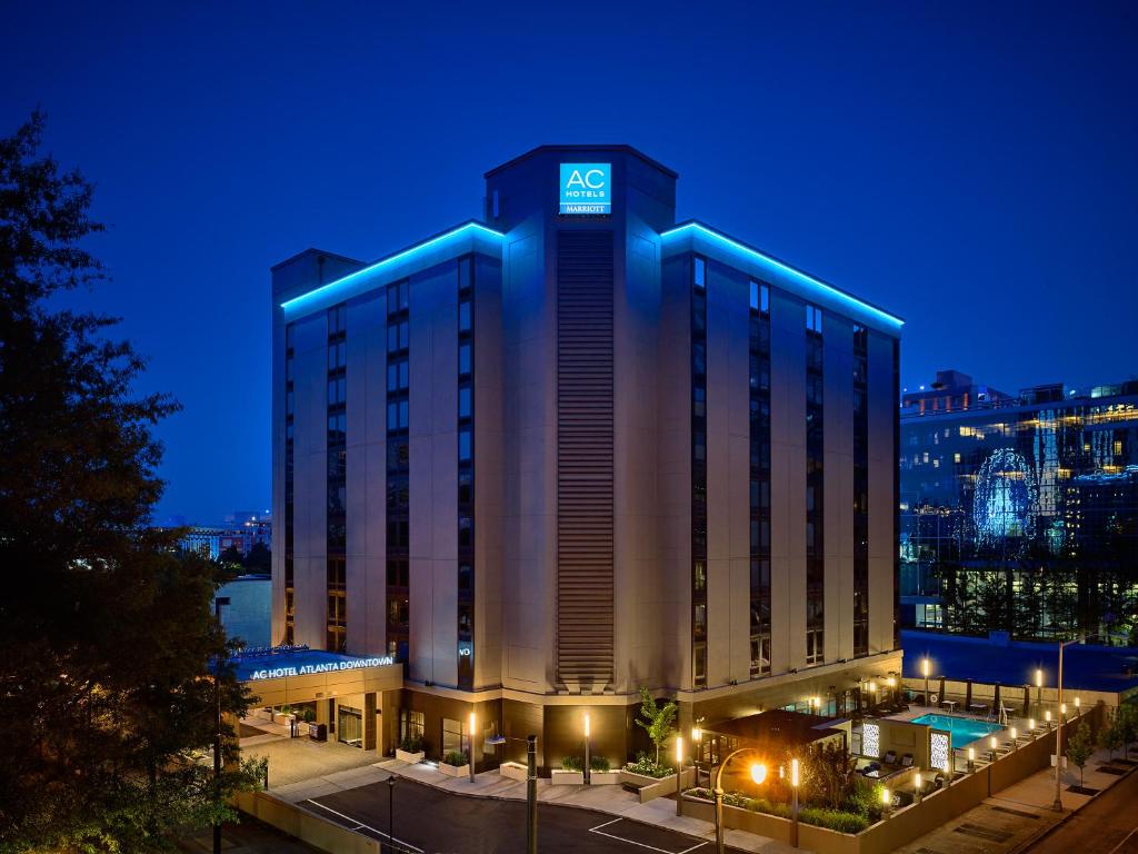 The AC Hotel Atlanta Downtown, one of the hotels near the World of Coca Cola in Atlanta, GA.