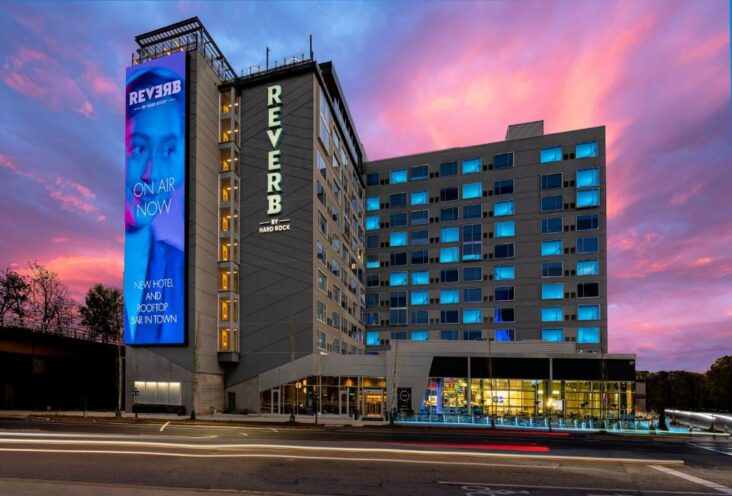 The Reverb by Hard Rock Atlanta Downtown, one of the hotels near Mercedes-Benz Stadium.
