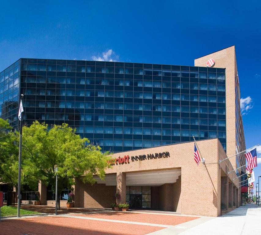 The Baltimore Marriott Inner Harbor at Camden Yards, one of the hotels near the University of Maryland, Baltimore