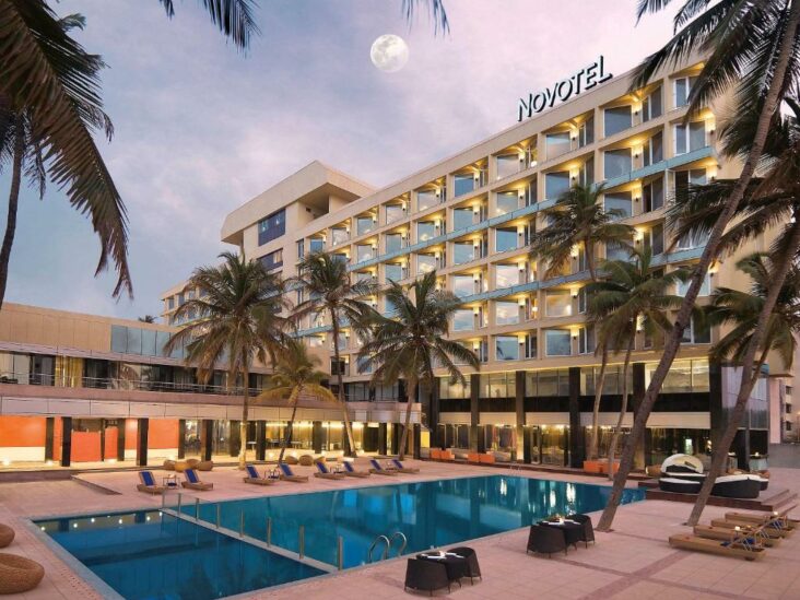 The Novotel Mumbai Juhu Beach, one of the beachfront hotels in Juhu Beach.s