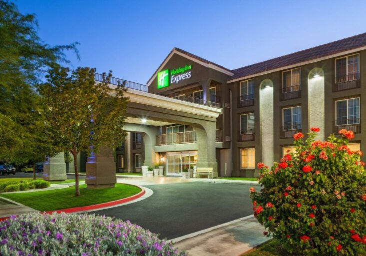 The Holiday Inn Express Lancaster, one of the hotels in Lancaster, California.