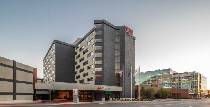 The Provo Marriott Hotel & Conference Center, one of numerous hotels in Provo, Utah.