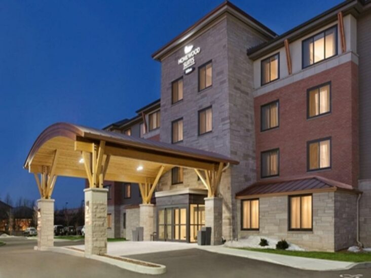 The Homewood Suites by Hilton Burlington, one of the hotels near the University of Vermont.