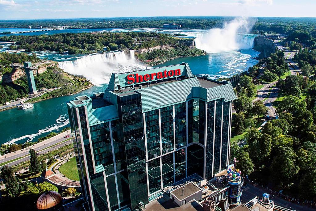 The Sheraton Fallsview Hotel, one of the hotels near Niagara Falls.