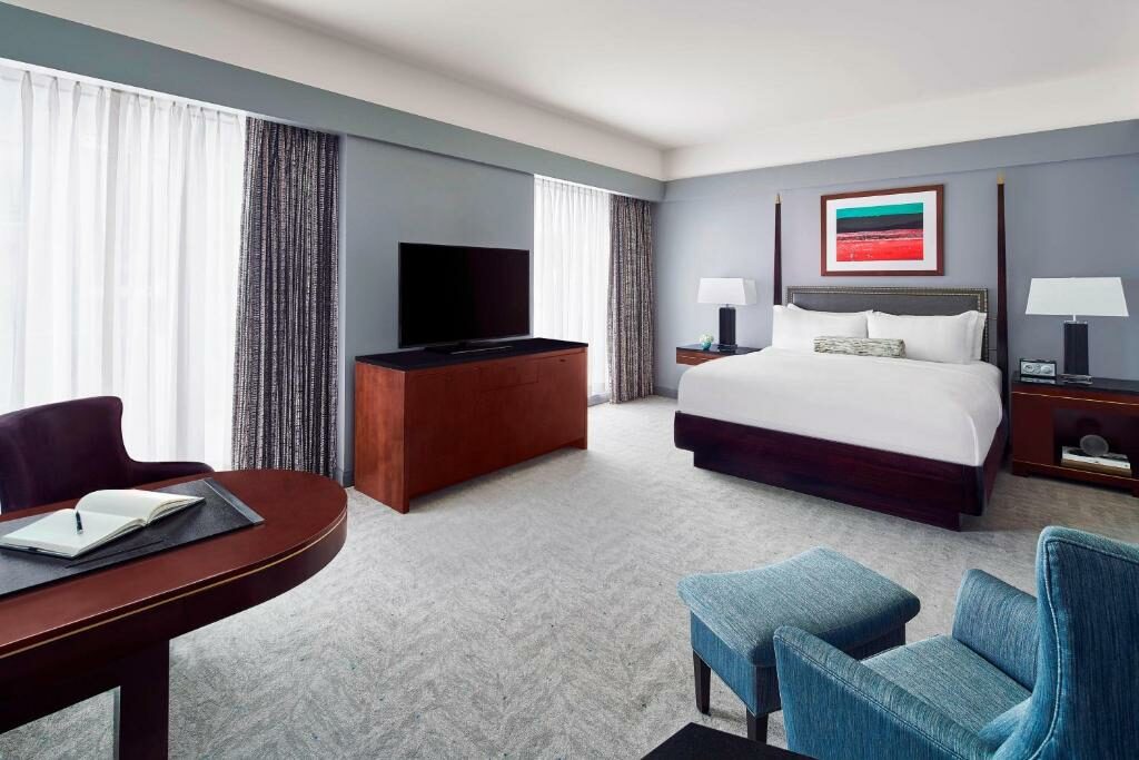 A room at The Ritz-Carlton, Charlotte.