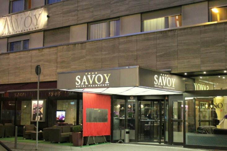 The Savoy Hotel is one of several hotels near Frankfurt Central Station in Germany.