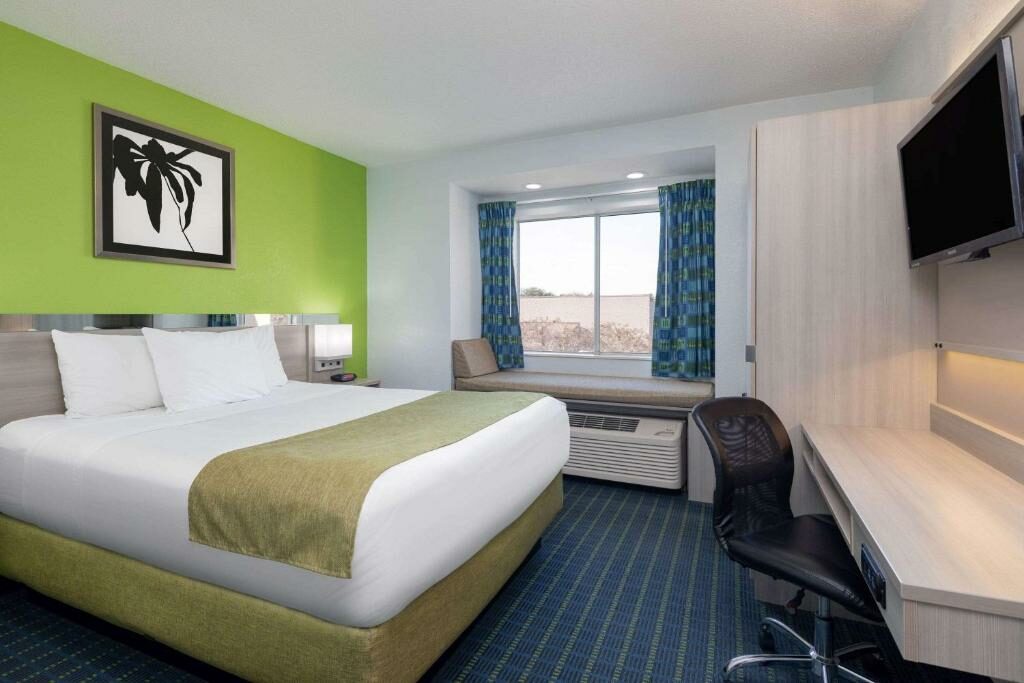 A room at the Microtel Inn by Wyndham Lake Norman.