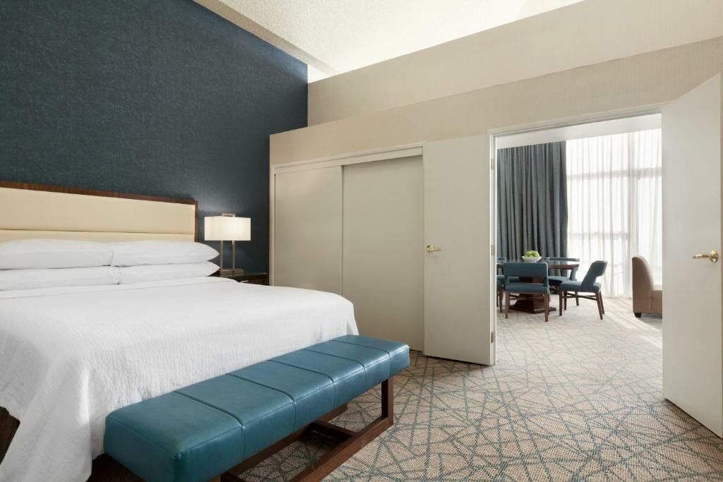A suite at the Embassy Suites by Hilton Brea - North Orange County.