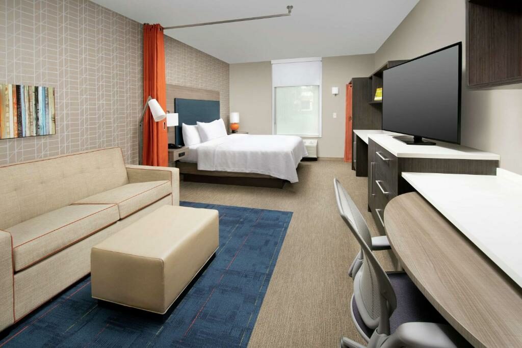 A suite at the Home2Suites by Hilton Charlottesville Downtown.