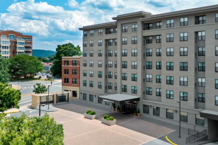The Residence Inn by Marriott Charlottesville Downtown is one of several hotels near the Downtown Mall.