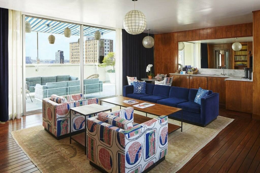 A Rooftop Penthouse suite at The Maritime Hotel. 
