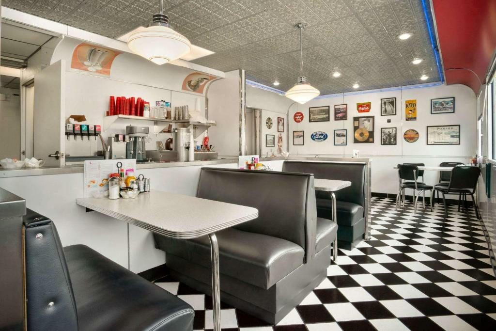 The 50s style restaurant at the Travelodge by Wyndham Cheyenne.