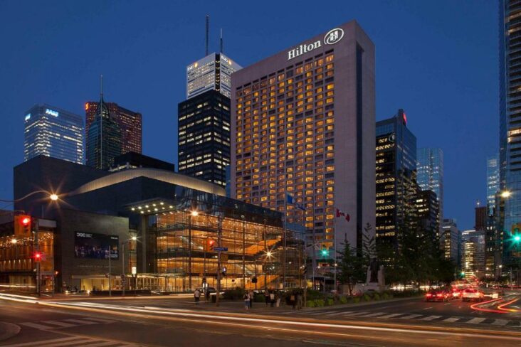 The Hilton Toronto is one of many hotels in Toronto, Canada.