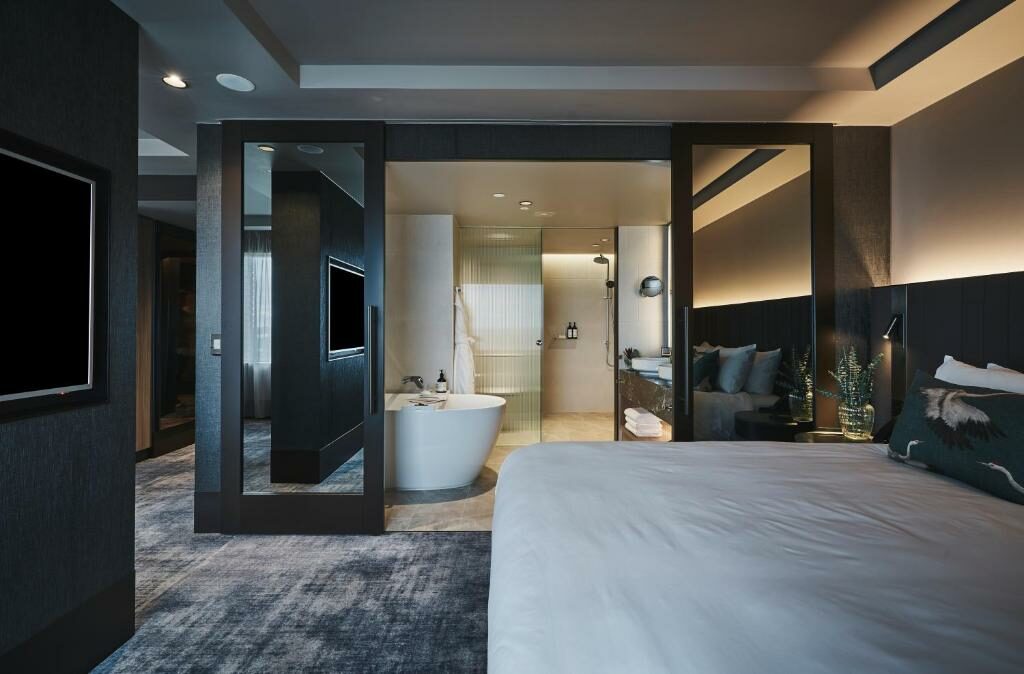A room at the Pullman Melbourne On the Park.