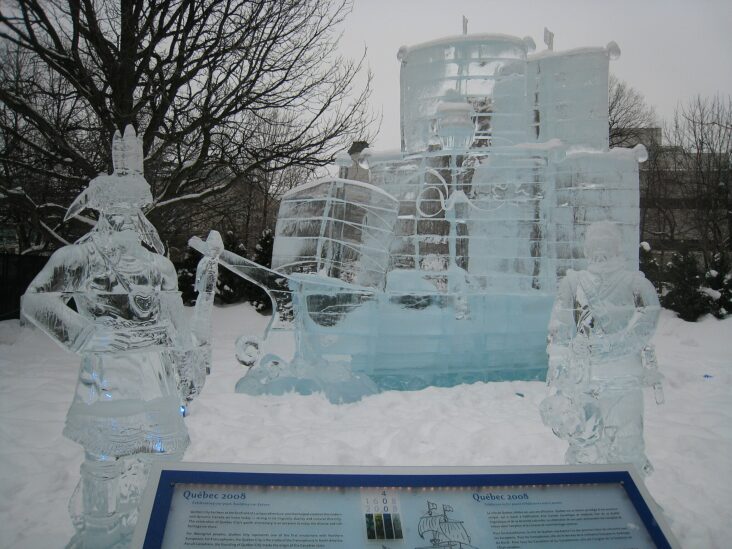 An ice sculpture at Winterlude.