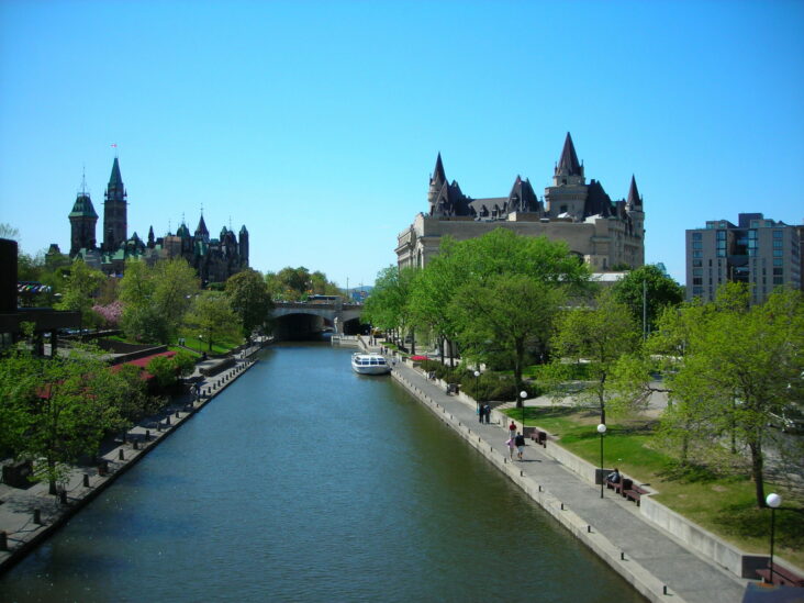 The Rideau Canal.