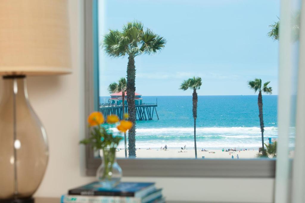 The view from the Kimpton Shorebreak Huntington Beach Hotel.